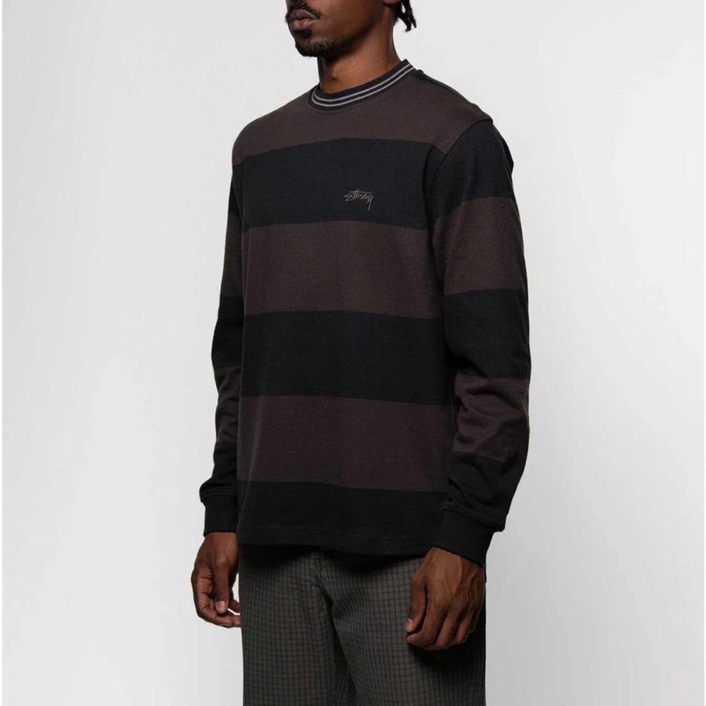 Stussy Mens Check Big Ol Jeans Grey Checkered